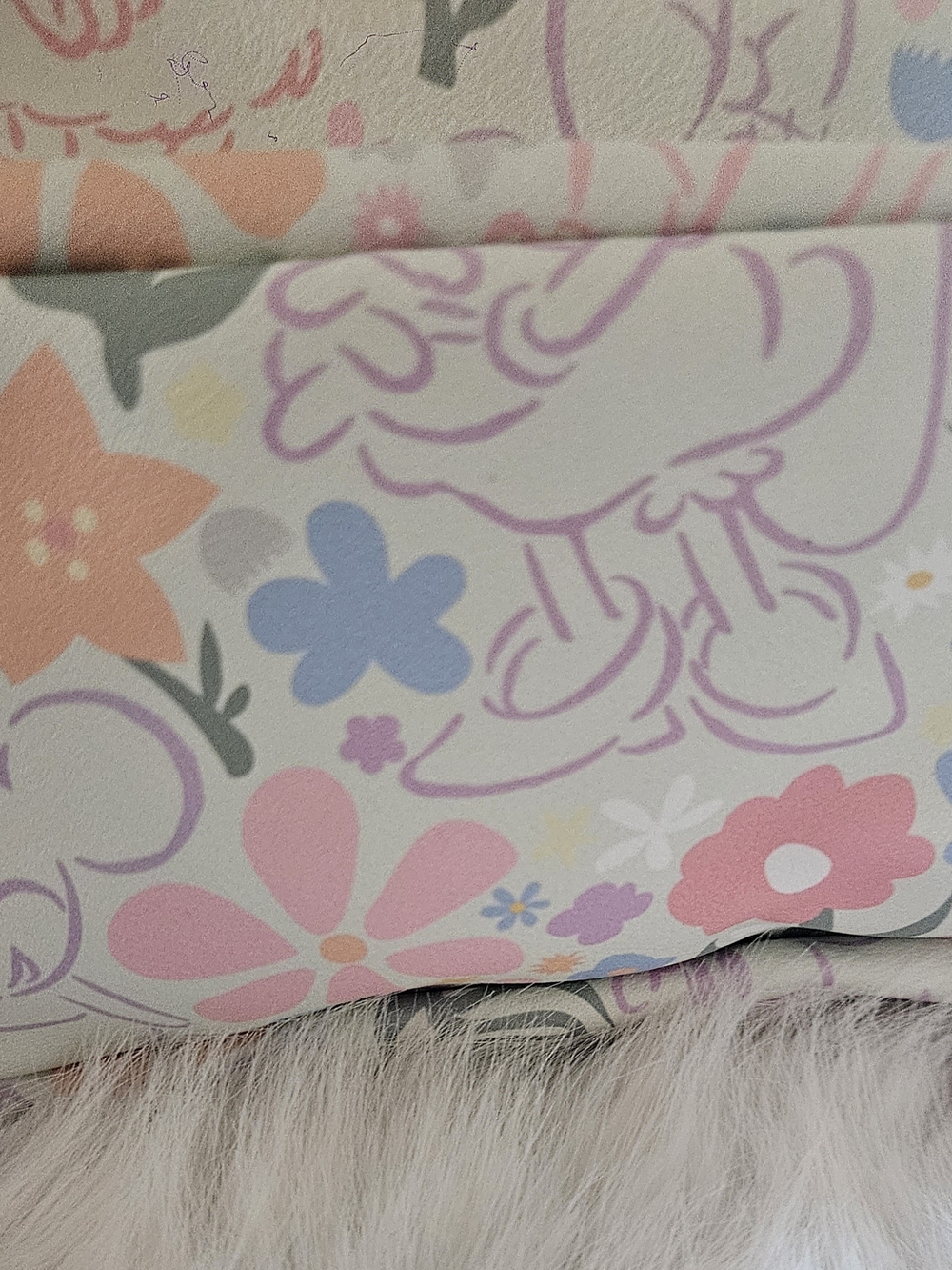 Disney Pastel Floral Mini Backpack with Light Pink Pocket - Picture 5 of 5
